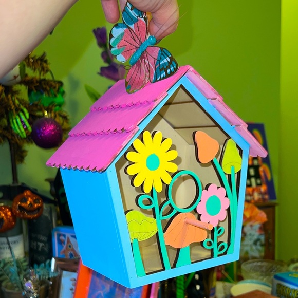 Cottagecore decorative hand painted Birdhouses - Picture 1 of 7